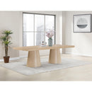 Meridian Tavolo Natural Oak Veneer Dining Table (3 Boxes) IMAGE 2