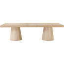 Meridian Tavolo Natural Oak Veneer Dining Table (3 Boxes) IMAGE 6