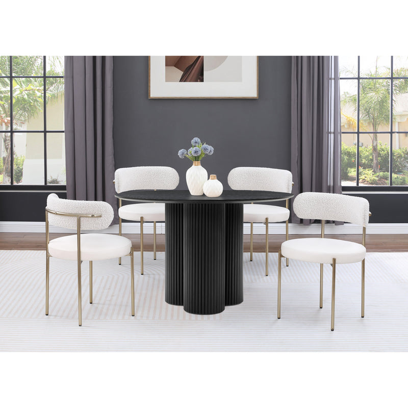 Meridian Simba Black Dining Table IMAGE 2