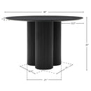 Meridian Simba Black Dining Table IMAGE 7