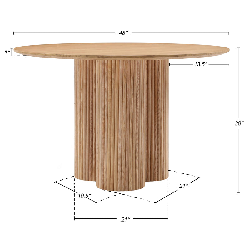 Meridian Simba Natural Dining Table IMAGE 7