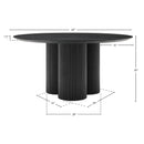 Meridian Simba Black Dining Table IMAGE 7