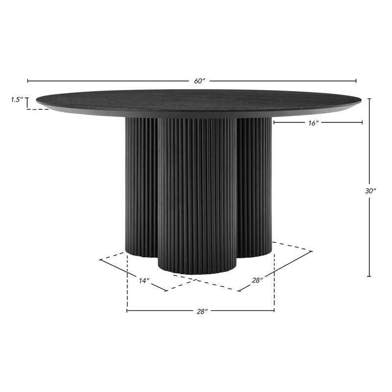 Meridian Simba Black Dining Table IMAGE 7