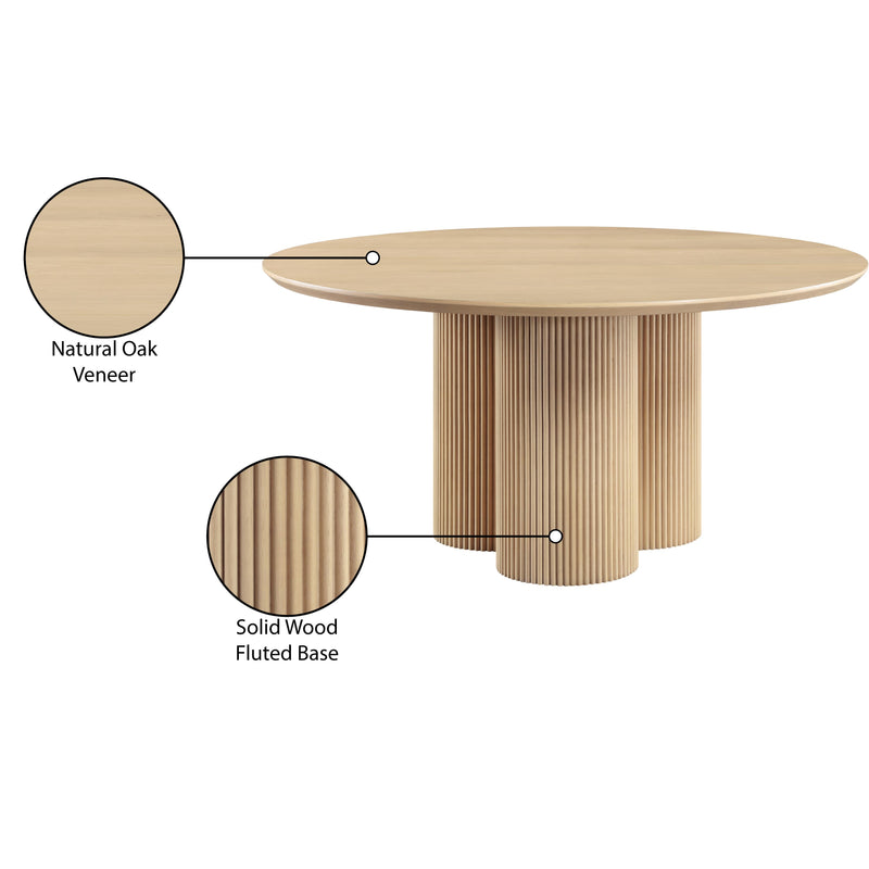 Meridian Simba Natural Dining Table IMAGE 8