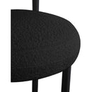 Meridian Bordeaux Black Boucle Fabric Stool IMAGE 7