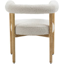 Meridian Hyatt Cream Boucle Fabric Dining Chair IMAGE 2