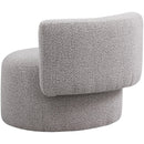 Meridian Como Taupe Boucle Fabric Accent Chair IMAGE 4