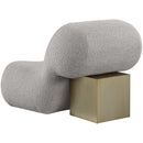 Meridian Quadra Brown Fabric Accent Chair IMAGE 3