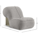 Meridian Quadra Brown Fabric Accent Chair IMAGE 5