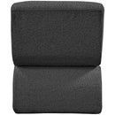 Meridian Desiree Black Boucle Fabric Accent Chair IMAGE 3