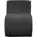Meridian Desiree Black Boucle Fabric Accent Chair IMAGE 4