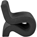 Meridian Desiree Black Boucle Fabric Accent Chair IMAGE 5