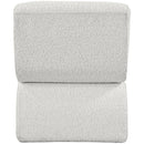 Meridian Desiree Cream Boucle Fabric Accent Chair IMAGE 3