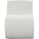 Meridian Desiree Cream Boucle Fabric Accent Chair IMAGE 4