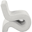 Meridian Desiree Cream Boucle Fabric Accent Chair IMAGE 5