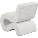 Meridian Desiree Cream Boucle Fabric Accent Chair IMAGE 6