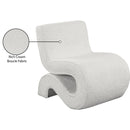 Meridian Desiree Cream Boucle Fabric Accent Chair IMAGE 9