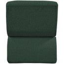 Meridian Desiree Green Boucle Fabric Accent Chair IMAGE 3