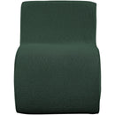 Meridian Desiree Green Boucle Fabric Accent Chair IMAGE 4