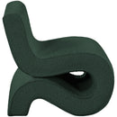 Meridian Desiree Green Boucle Fabric Accent Chair IMAGE 5