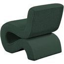 Meridian Desiree Green Boucle Fabric Accent Chair IMAGE 6