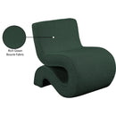 Meridian Desiree Green Boucle Fabric Accent Chair IMAGE 9