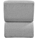 Meridian Desiree Grey Boucle Fabric Accent Chair IMAGE 3