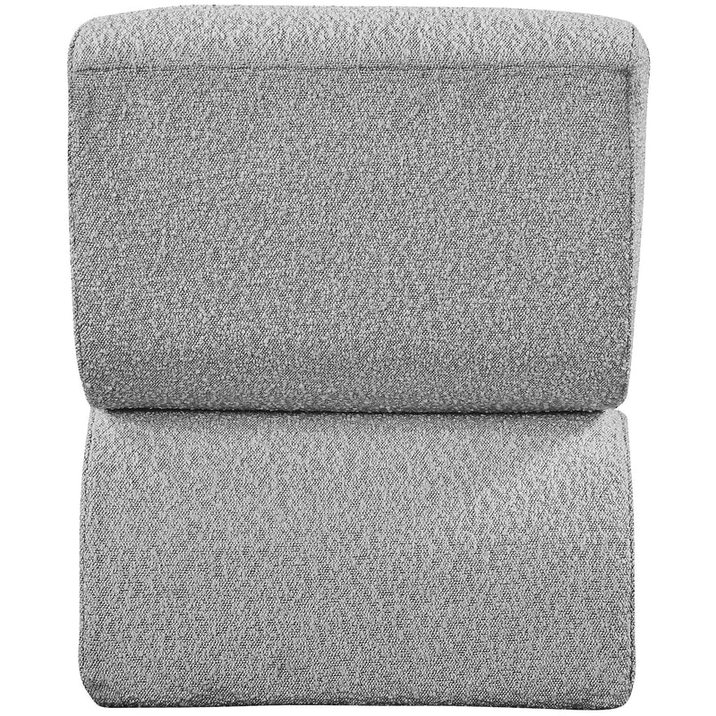 Meridian Desiree Grey Boucle Fabric Accent Chair IMAGE 3