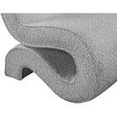 Meridian Desiree Grey Boucle Fabric Accent Chair IMAGE 7