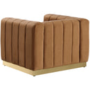 Meridian Marlon Saddle Velvet Chair IMAGE 3