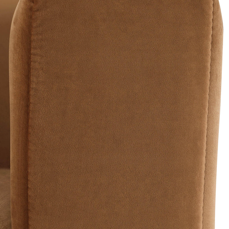 Meridian Marlon Saddle Velvet Chair IMAGE 8