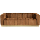 Meridian Marlon Saddle Velvet Sofa IMAGE 4