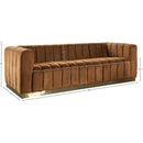 Meridian Marlon Saddle Velvet Sofa IMAGE 9