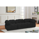 Meridian Ames Black Boucle Fabric Modular Sofa IMAGE 2