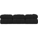 Meridian Ames Black Boucle Fabric Modular Sofa IMAGE 3