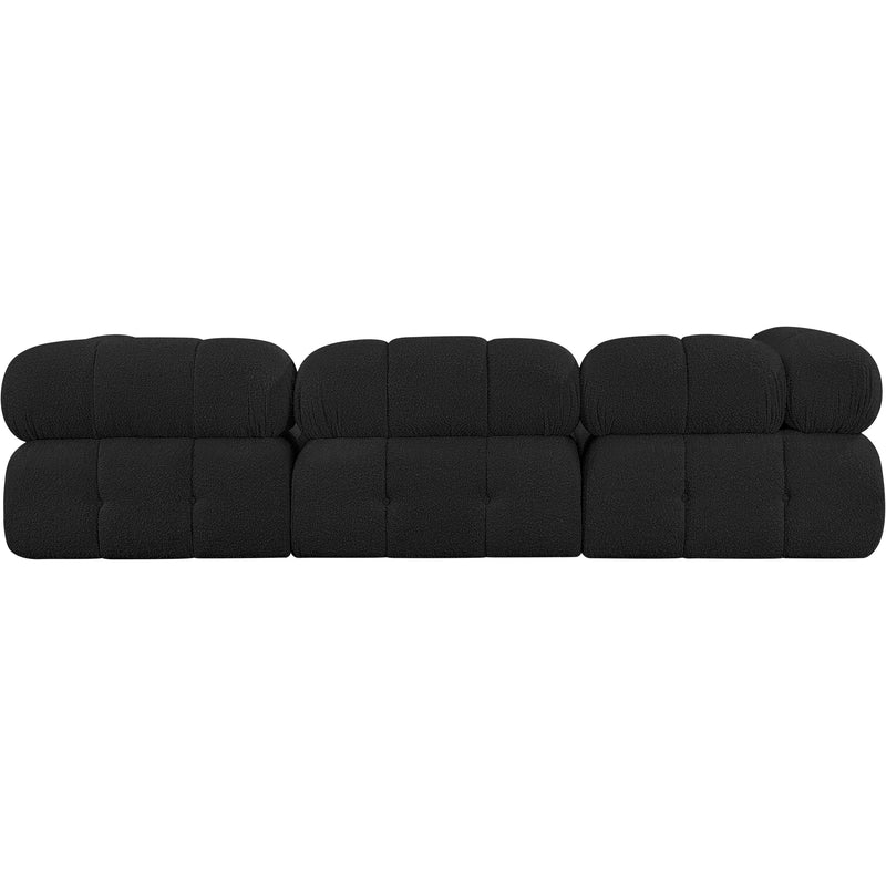 Meridian Ames Black Boucle Fabric Modular Sofa IMAGE 3