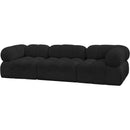 Meridian Ames Black Boucle Fabric Modular Sofa IMAGE 6