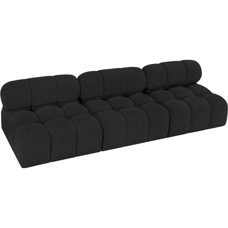 Meridian Ames Black Boucle Fabric Modular Sofa IMAGE 5