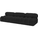 Meridian Ames Black Boucle Fabric Modular Sofa IMAGE 6
