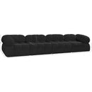 Meridian Ames Black Boucle Fabric Modular Sofa IMAGE 11