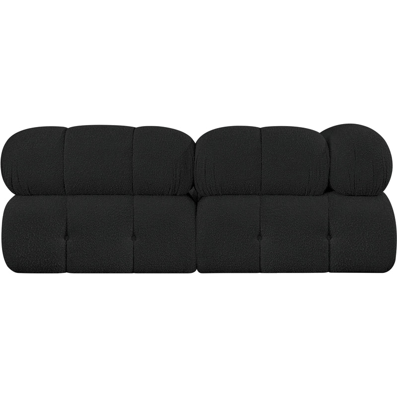 Meridian Ames Black Boucle Fabric Modular Sofa IMAGE 3