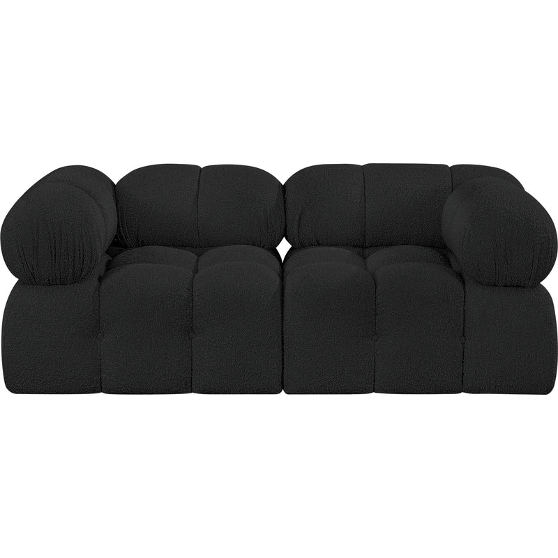 Meridian Ames Black Boucle Fabric Modular Sofa IMAGE 4