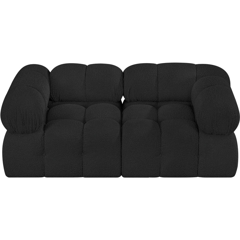 Meridian Ames Black Boucle Fabric Modular Sofa IMAGE 5