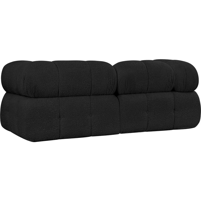 Meridian Ames Black Boucle Fabric Modular Sofa IMAGE 6