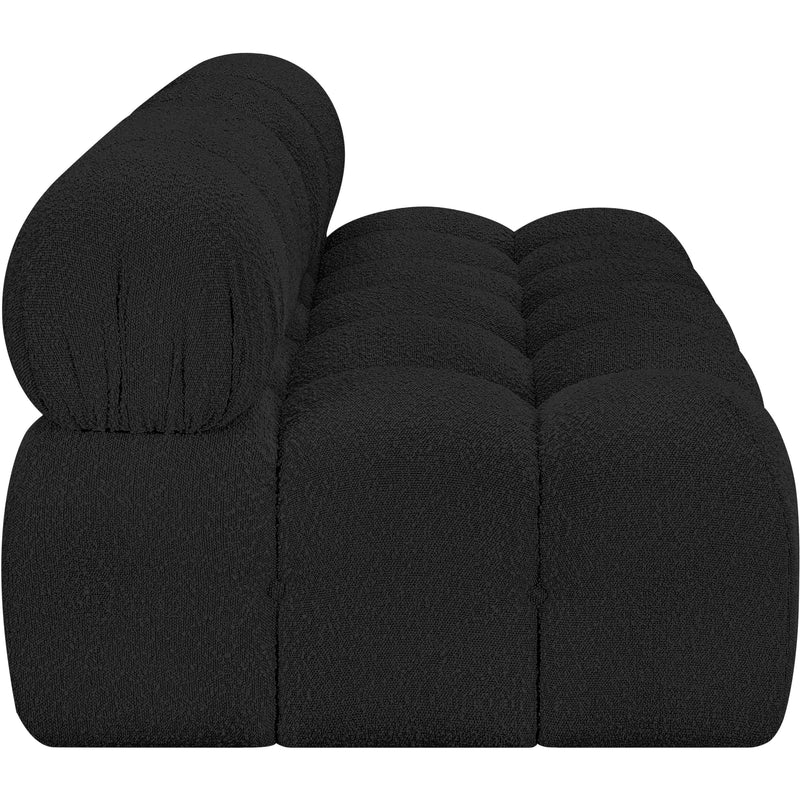 Meridian Ames Black Boucle Fabric Modular Sofa IMAGE 7
