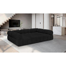 Meridian Ames Black Boucle Fabric Modular Sectional IMAGE 2
