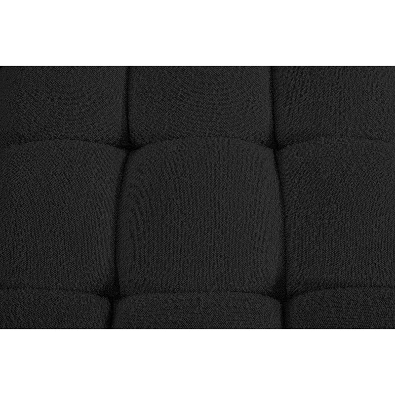 Meridian Ames Black Boucle Fabric Modular Sectional IMAGE 8