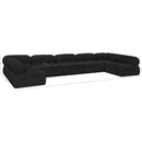 Meridian Ames Black Boucle Fabric Modular Sectional IMAGE 15