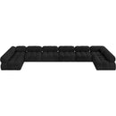 Meridian Ames Black Boucle Fabric Modular Sectional IMAGE 6
