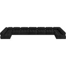 Meridian Ames Black Boucle Fabric Modular Sectional IMAGE 4